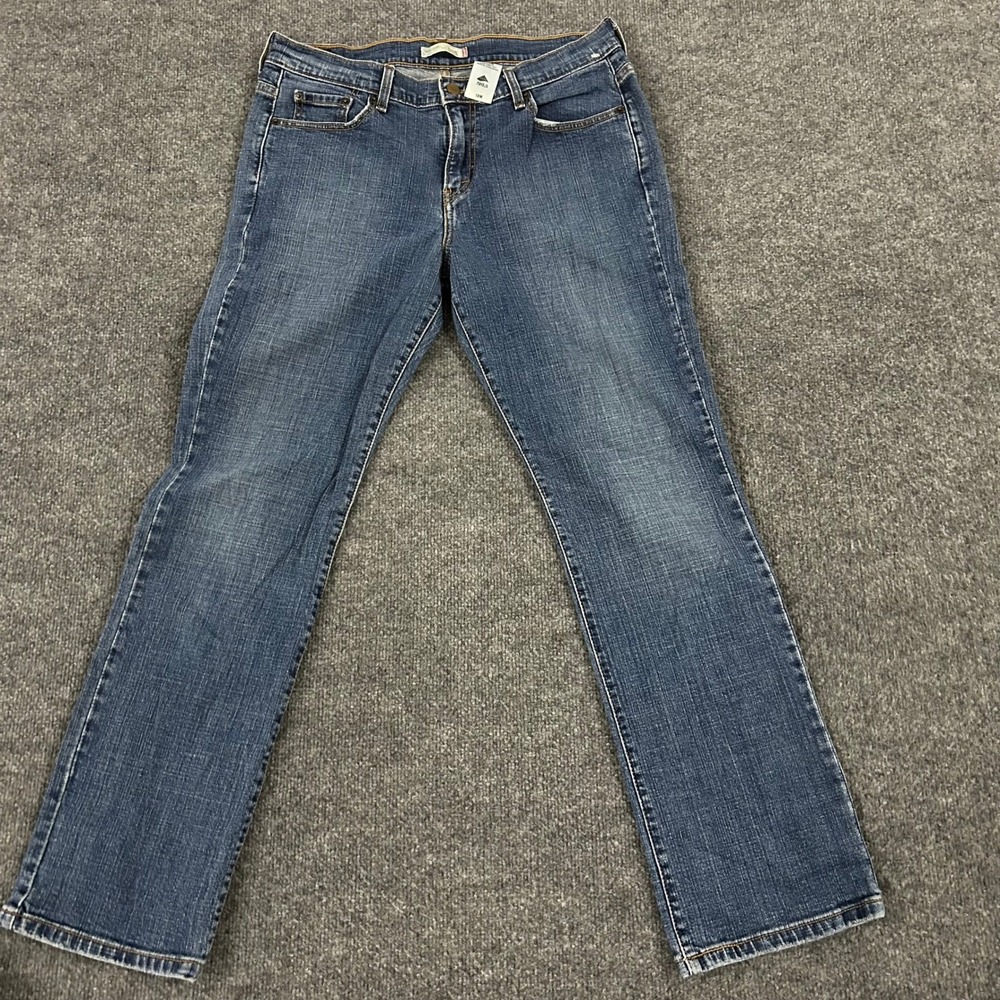 Levi's Jeans Womens Size 12M Blue 505 Straight Leg Stretch Casual Denim Pants
